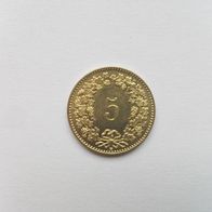 5 Rappen Münze Schweiz 2011 (vorzüglich)