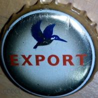 Licher Export Bier Brauerei Kronkorken Kronenkorken aus Lich mit Eisvogel