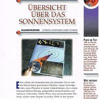 Übersicht über das Sonnensystem (All-K) - Infokarte über