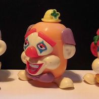 Ü-Ei Hohlkörper 1996 - Lustige Clown Spardosen - komplett