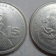 Mexiko 1 Peso 1987 ## Ga4