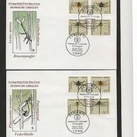 Bund.1991 FDC Libellen Zusammendrucke
