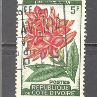 Elfenbeinküste, 1961, Mi. 223, Blüte, 1 Briefm., gest.