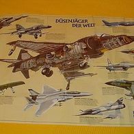 Bw Poster aus den siebziger Jahren !! Jagtflugzeuge !!!
