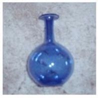 kleine blaue Vase ca. 14 cm hoch