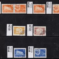 Rumänien Portomarken Mi. Nr. 124 bis 130 (s. Beschreibung) o <