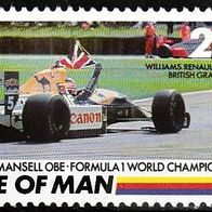 Isle of Man - 20 Nigel Mansel Formel1 Weltmeister 1992
