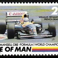 Isle of Man - 24 Nigel Mansel Formel1 Weltmeister 1992