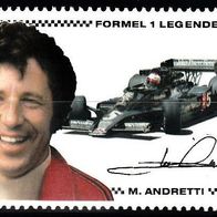 MI. 2598 Mario Andretti aus Kleinbogen Formel1 Legenden