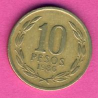 Chile 10 Pesos 1986