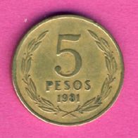 Chile 5 Pesos 1981