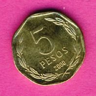 Chile 5 Pesos 2000