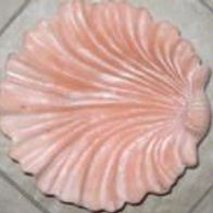 Muschelschale aus Ton ca. 22x22 cm