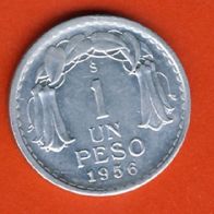 Chile 1 Peso 1956 Top