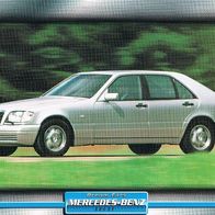 600 SE (Mercedes-Benz-1991) (PKW-K) - Hochglanzbild- und Infokarte (mit 3er Lochung)