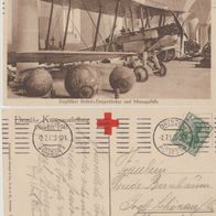Flugzeug 1916 Deutsche Kriegsausstellung Dresden 1916 Rotes Kreuz Bristol Doppeldecke