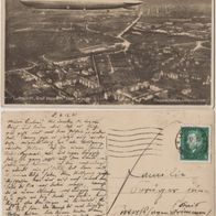 Leipzig Graf Zeppelin 1930 Fotokarte Fliegeraufnahme Völkerschlachtdenkmal