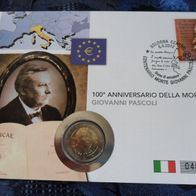 Italien 2012 * 2 - Euro Gedenkmünze Giovanni Pasc. Numisbrief Edition