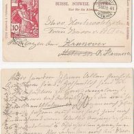 Postkarte aus der Schweiz 1900