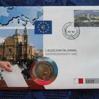 Malta 2011 * 2 Euro-Numisbrief Malta Wahl der ersten Abgeordneten RAR!