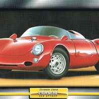 550 Spyder (Porsche-1953) (PKW-K) - Hochglanzbild- und Infokarte (mit 3er Lochung)