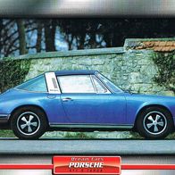 911 S Targa (Porsche-1971) (PKW-K) - Hochglanzbild- und Infokarte (mit 3er Lochung)