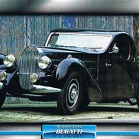 57 S Atalante (Bugatti-1936) (PKW-K) - Hochglanzbild- und Infokarte (mit 3er Lochung)