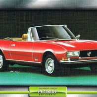 504 Cabrio (Peugeot-1969) (PKW-K) - Hochglanzbild- und Infokarte (mit 3er Lochung)