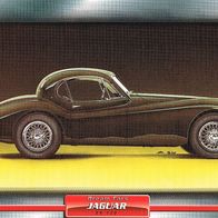 XK 120 (braun) (Jaguar-1948) (PKW-K) - Hochglanzbild- und Infokarte (mit 3er Lochung)