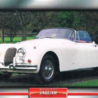 XK 150 (Jaguar-1957) (PKW-K) - Hochglanzbild- und Infokarte (mit 3er Lochung)