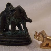 2 Metall-Elefanten Figuren
