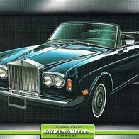 Corniche (schwarz)(Rolls-Royce-1971)(PKW-K)-Glanzbild- und Infokarte(mit 3er Lochung)