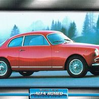 Giulietta Sprint (Alfa Romeo-1954)(PKW-K) -Glanzbild- und Infokarte (mit 3er Lochung)