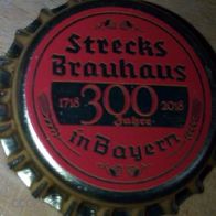 Strecks Brauhaus 300 Jahre Jubiläum Bier Brauerei Kronkorken Ostheim Bayern neu 2018