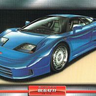 EB 110 (Bugatti-1991) (PKW-K) - Hochglanzbild- und Infokarte (mit 3er Lochung)