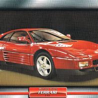 348 (Ferrari-1989) (PKW-K) - Hochglanzbild- und Infokarte (mit 3er Lochung)