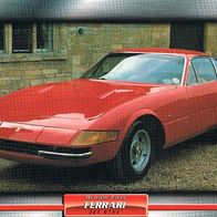 365 GTB4 (Ferrari-1969) (PKW-K) - Hochglanzbild- und Infokarte (mit 3er Lochung)