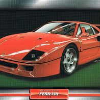 F 40 (Ferrari-1988) (PKW-K) - Hochglanzbild- und Infokarte (mit 3er Lochung)