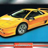 Diablo (Lamborghini-1990) (PKW-K) - Hochglanzbild- und Infokarte (mit 5er Lochung)