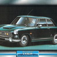 Flaminia Coupé 3B 2.8 (Lancia-1963)(PKW-K)-Glanzbild- und Infokarte (mit 3er Lochung)