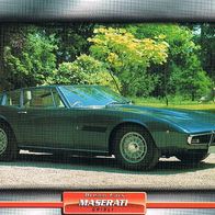 Ghibli Spider (Maserati-1969)(PKW-K) - Hochglanzbild- und Infokarte (mit 3er Lochung)