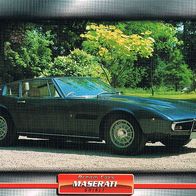 Ghibli Spider (Maserati-1969)(PKW-K) - Hochglanzbild- und Infokarte (mit 5er Lochung)