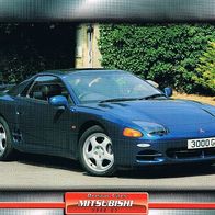 3000 GT (Mitsubishi-1992) (PKW-K) - Hochglanzbild- und Infokarte (mit 5er Lochung)