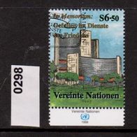 Vereinte Nationen (UNO) Wien Mi. Nr. 298 Dag-Hammarskjöld-Medaille o <