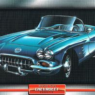 Corvette (Chevrolet-1958) (PKW-K) - Hochglanzbild- und Infokarte (mit 3er Lochung)