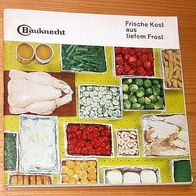Frische Kost aus tiefem Frost, über das Gefrieren ...