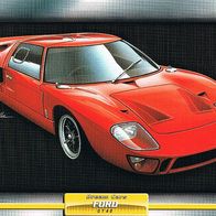 GT 40 (Ford-1964) (PKW-K) - Hochglanzbild- und Infokarte (mit 3er Lochung)