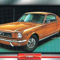 Mustang (Ford-1965) (PKW-K) - Hochglanzbild- und Infokarte (mit 3er Lochung)