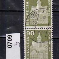 Schweiz Mi. Nr.709 y - 2-fach - Postgeschichtliche Motive und Baudenkmäler o <