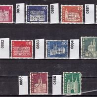 Schweiz Mi. Nr. 878 + 879 + 880 + 881 + 882 + 883 + 884 + 885 + 886 o <